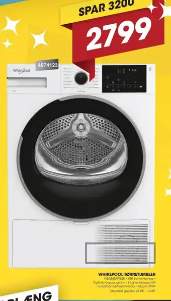 Punkt1 WHIRLPOOL TØRRETUMBLER tilbud