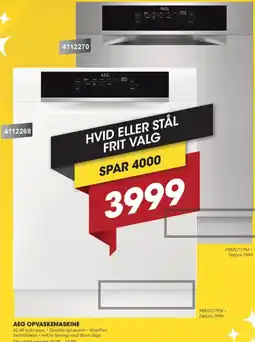 Punkt1 AEG OPVASKEMASKINE tilbud