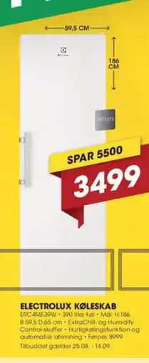 Punkt1 ELECTROLUX KØLESKAB tilbud