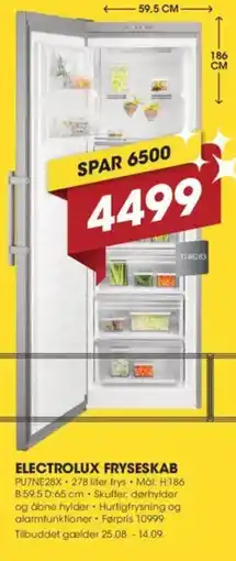 Punkt1 ELECTROLUX FRYSESKAB tilbud