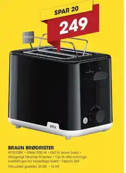 Punkt1 BRAUN BRØDRISTER tilbud
