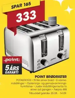 Punkt1 POINT BRØDRISTER tilbud