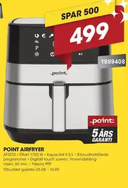 Punkt1 POINT AIRFRYER tilbud