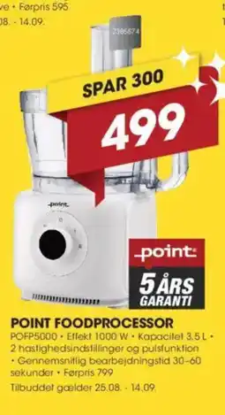 Punkt1 POINT FOODPROCESSOR tilbud