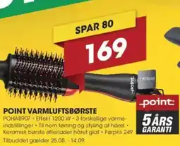 Punkt1 POINT VARMLUFTSBØRSTE tilbud