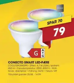 Punkt1 CONECTO SMART LED-PÆRE tilbud