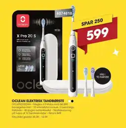 Punkt1 OCLEAN ELEKTRISK TANDBØRSTE tilbud