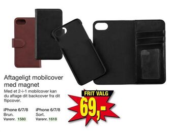 Harald Nyborg Aftageligt mobilcover med magnet tilbud