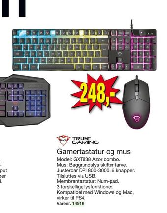 Harald Nyborg Gamertastatur og mus tilbud