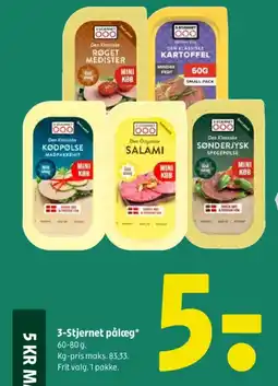 Coop 365 3-Stjernet pålæg tilbud