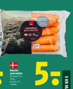 Coop 365 Danske gulerødder tilbud