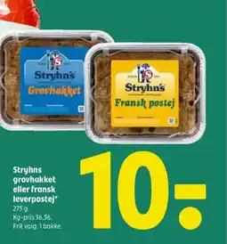 Coop 365 Stryhns grovhakket eller fransk leverpostej tilbud