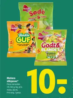 Coop 365 Malaco slikposer tilbud