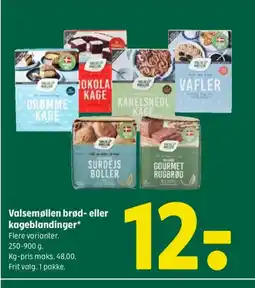 Coop 365 Valsemøllen brød- eller kageblandinger tilbud