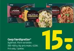 Coop 365 Coop færdigretter tilbud
