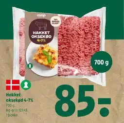 Coop 365 Hakket oksekød 4-7% tilbud