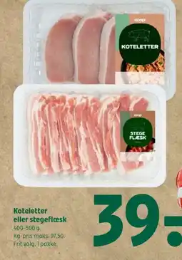 Coop 365 Koteletter eller stegeflæsk tilbud