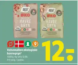 Coop 365 Valsemøllen økologiske havregryn tilbud