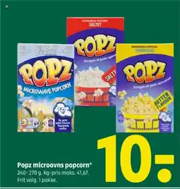 Coop 365 Popz microovns popcorn tilbud