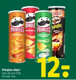 Coop 365 Pringles chips tilbud
