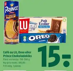 Coop 365 Café au LU, Oreo eller Prince Chokoladekiks tilbud