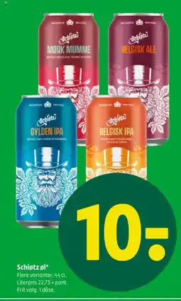 Coop 365 Schiøtz øl tilbud