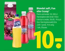 Coop 365 Blandet saft, Fun eller Scoop tilbud