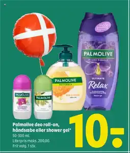 Coop 365 PALMOLIVE deo roll-on, håndsæbe eller shower gel tilbud