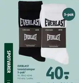 Coop 365 EVERLAST tennistrømper tilbud