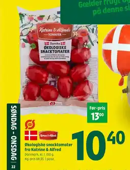 Coop 365 Økologiske snacktomater fra Katrine & Alfred tilbud