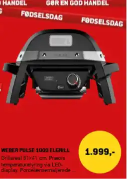 XL-BYG WEBER PULSE 1000 ELGRILL tilbud