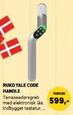 XL-BYG RUKO YALE CODE HANDLE tilbud