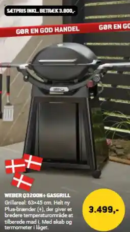 XL-BYG WEBER Q3200N+GASGRILL tilbud