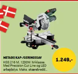 XL-BYG METABO KAP-/GERINGSSAV tilbud
