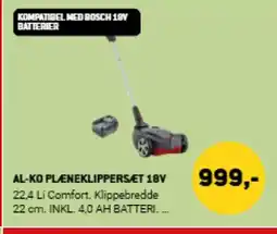 XL-BYG AL-KO PLÆNEKLIPPERSÆT 18V tilbud