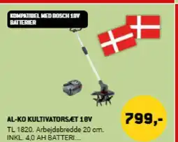 XL-BYG AL-KO KULTIVATORSÆT 18V tilbud