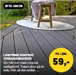 XL-BYG LIVO PRIME KOMPOSIT TERRASSEBREDDER tilbud