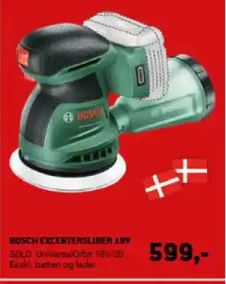 XL-BYG BOSCH EXCENTERSLIBER 18V tilbud