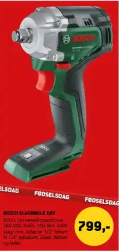 XL-BYG BOSCH SLAGNOGLE 18V tilbud
