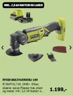 XL-BYG RYOBI MULTIVÆRKTØJ 18V tilbud