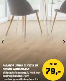 XL-BYG PARADOR URBAN CLICK'IN EG NIMBUS LAMINATGULY tilbud