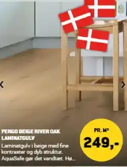 XL-BYG PERGO BEIGE RIVER OAK LAMINATGULY tilbud