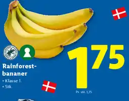 Lidl Rainforest- bananer tilbud