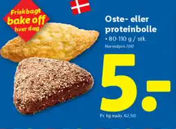 Lidl Oste- eller proteinbolle tilbud