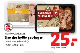 Lidl VILSTRUPGÅRD/ROSE Danske kyllingevinger tilbud