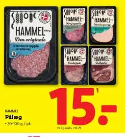 Lidl HAMMEL Pålæg tilbud