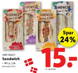Lidl CHEF SELECT Sandwich tilbud