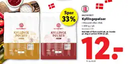Lidl MADVÆRKET Kyllingepølser tilbud