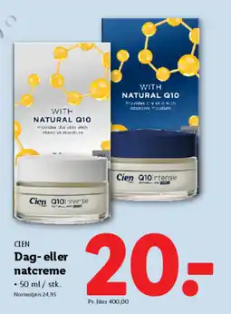 Lidl CIEN Dag-eller natcreme tilbud