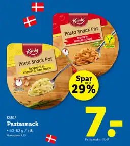 Lidl KANIA Pastasnack tilbud